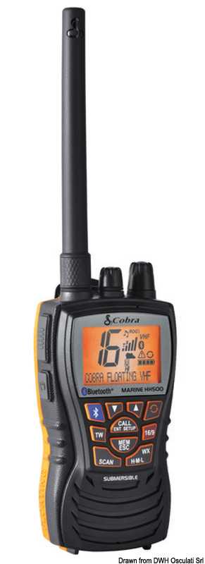 VHF COBRA MARINE MR HH500 Bluetooth floating