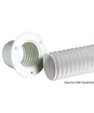 Gaine flexible en PVC rouleau gris 10m diamètre 50,8mm intérieur