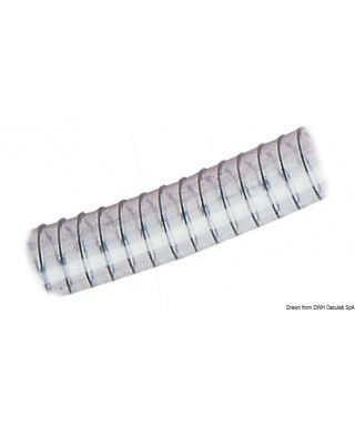 Tuyau avec spirale 80 x 97 mm En PVC transparent