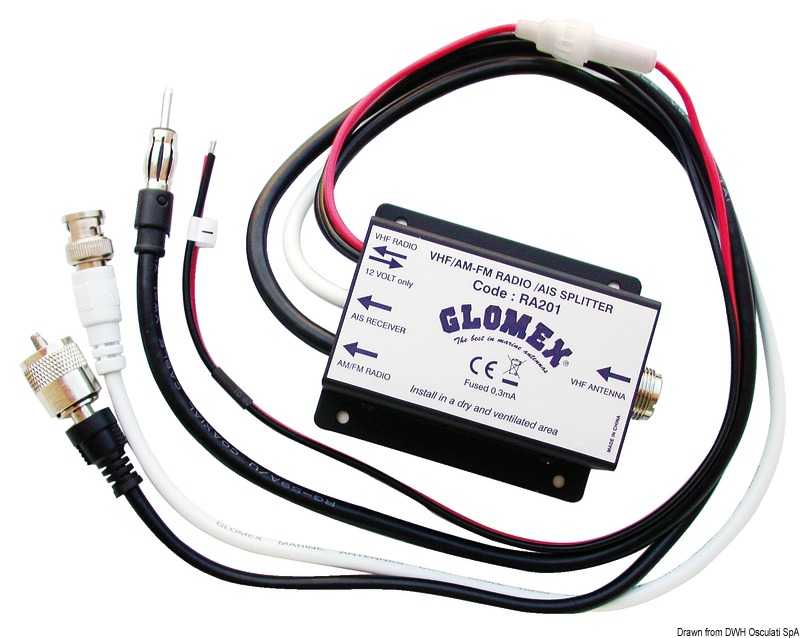 Glomex RA201 AM/FM/AIS Splitter